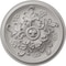Ekena Millwork Katheryn Ceiling Medallion (Fits Canopies up to 2 1/8"), 14 1/2"OD x 2 3/4"P, Ultra Pure White CM14KTUWF - alternate 1